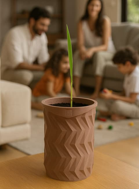 3D printed biodegradable seedling pot