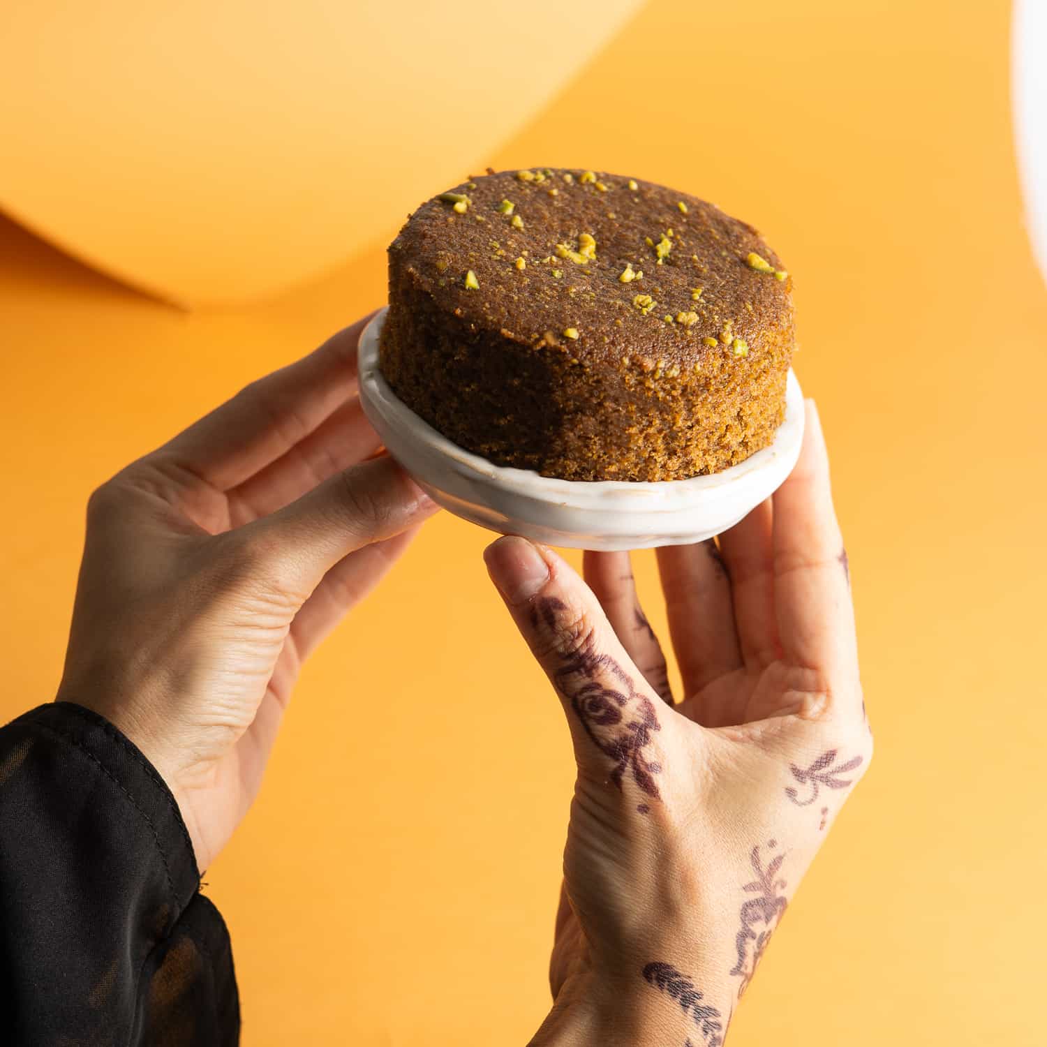 The Date Room Cake - Pistachio & Cardamom - alternate view