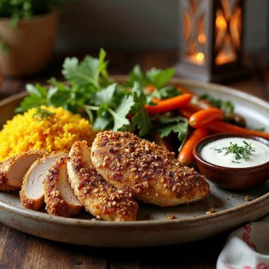 Date & Oat Crusted Chicken: A Healthy Ramadan Main Course