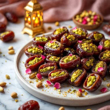 Dubai’s Viral Chocolate Bar Healthy Alternative: Luxury Pistachio-Stuffed Dates