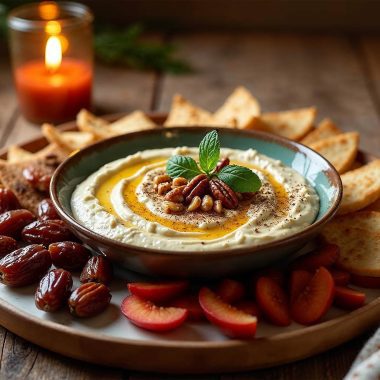 Luxurious Date Labneh Dip: A Modern Ramadan Appetizer